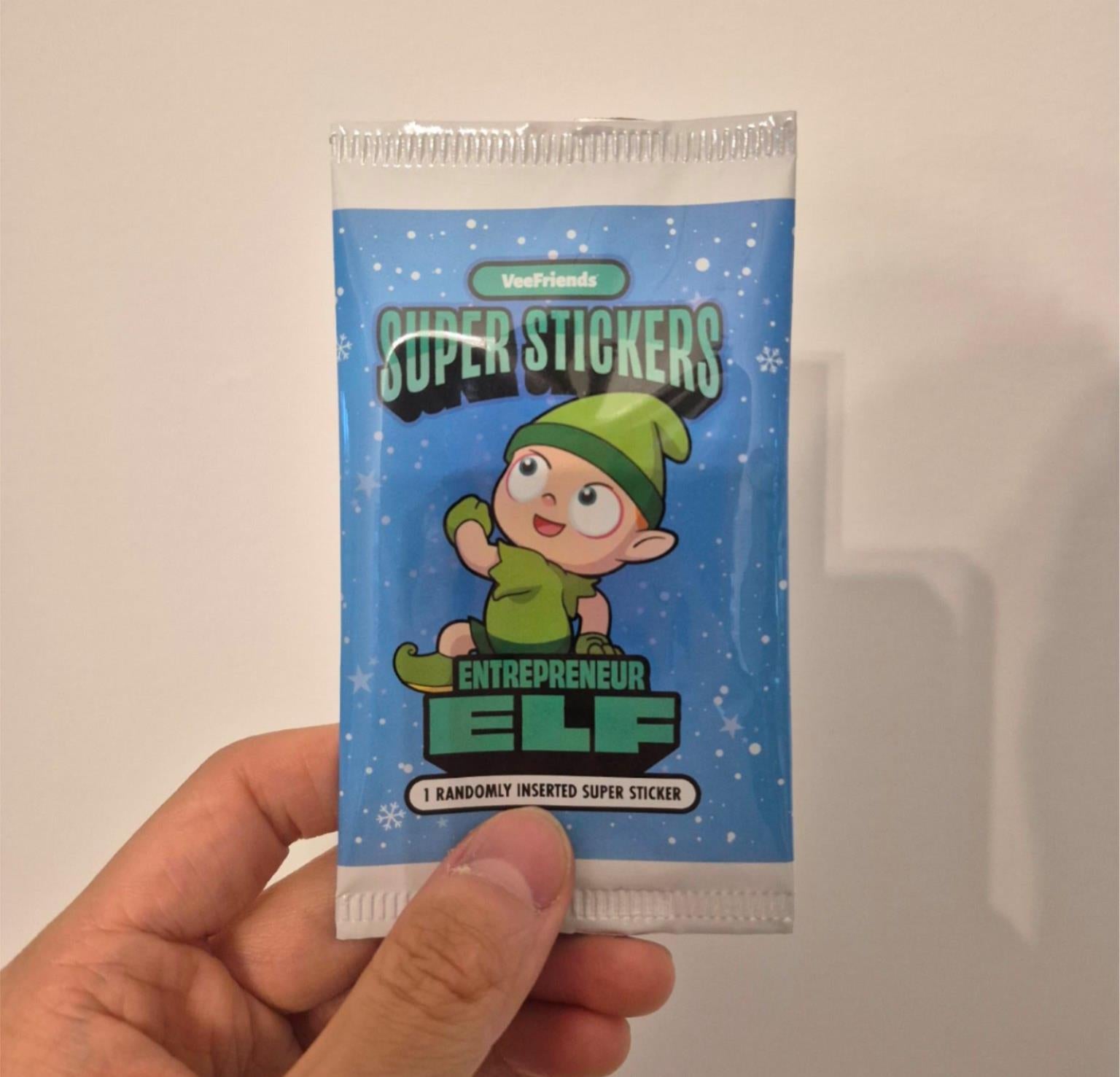 Veefriends Entrepreneur Elf Super Sticker - Limited Christmas Ornament Edition