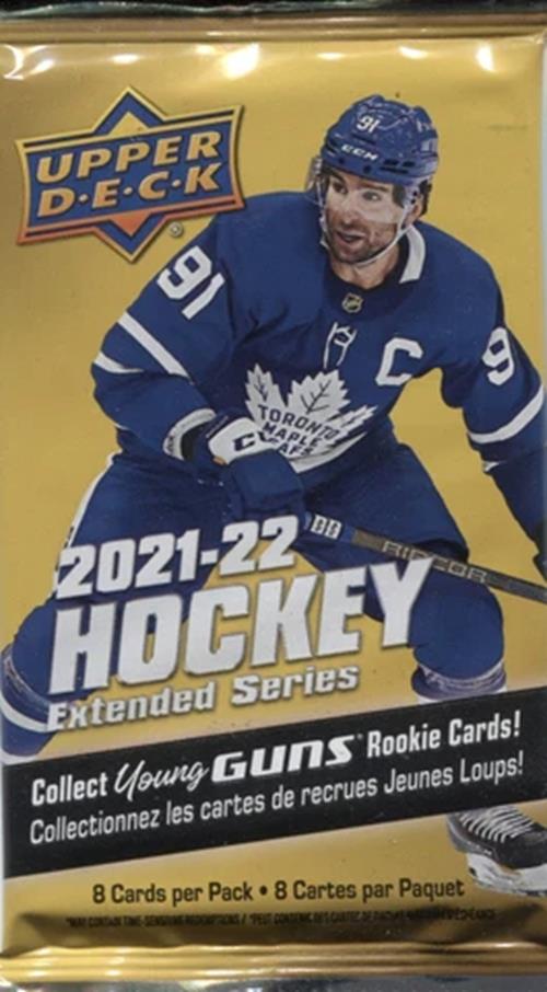 2021-22 Upper Deck Extended Series - NHL Hockey Card Booster Retail Packs