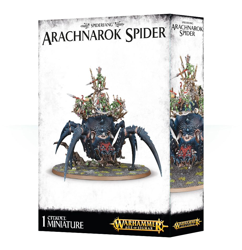 Arachnarok Spider with Spiderfang Warparty / Webspinner Shaman on Arachnarok Spider / Arachnarok Spider with Flinger / Skitterstrand Arachnarok