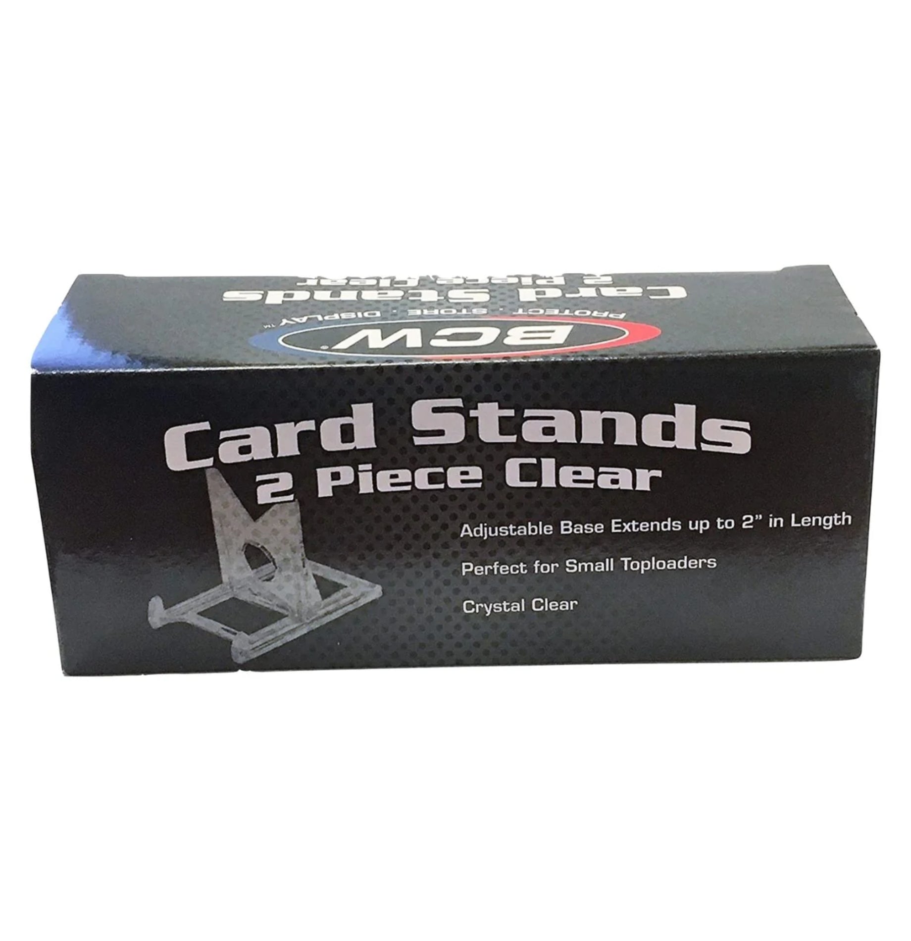 BCW 2-Piece Clear Card Stands (20 count box)