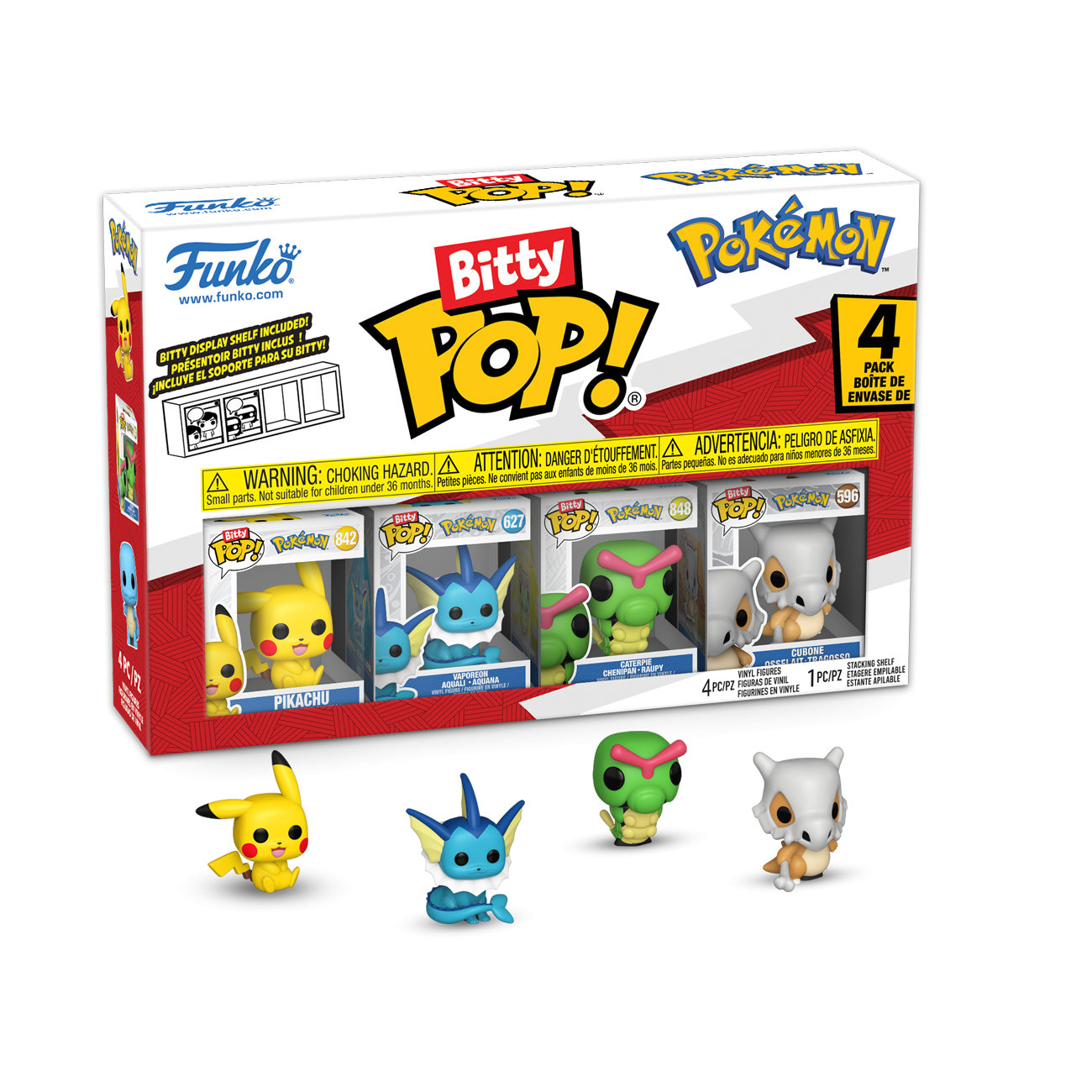 Bitty Pop 4pk Pikachu