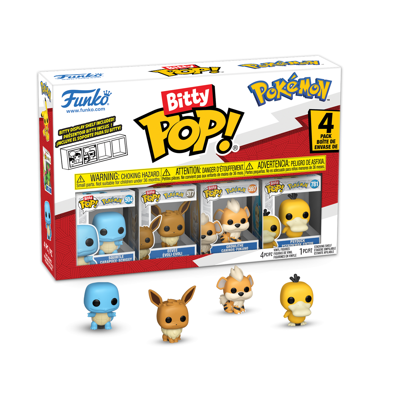 Bitty Pop 4pk Squirtle