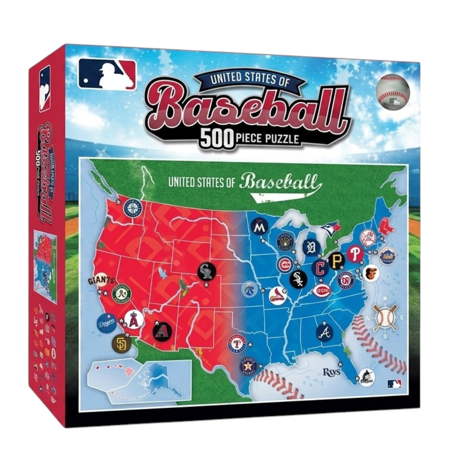 MLB - League Map 500 Piece Puzzle