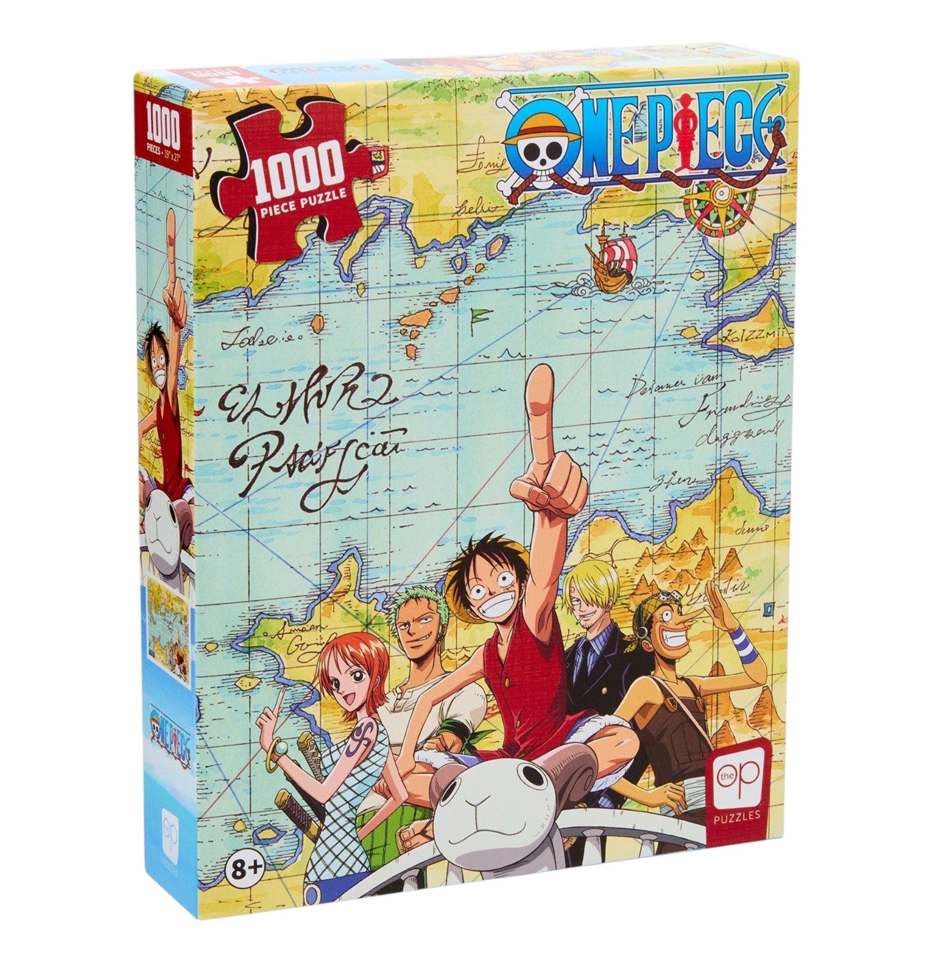 One Piece Straw Hat Crew Map 1000 Piece Puzzle