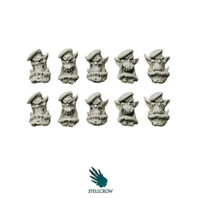 Orcs Bulky "Green Berets" Orcs Heads Bits