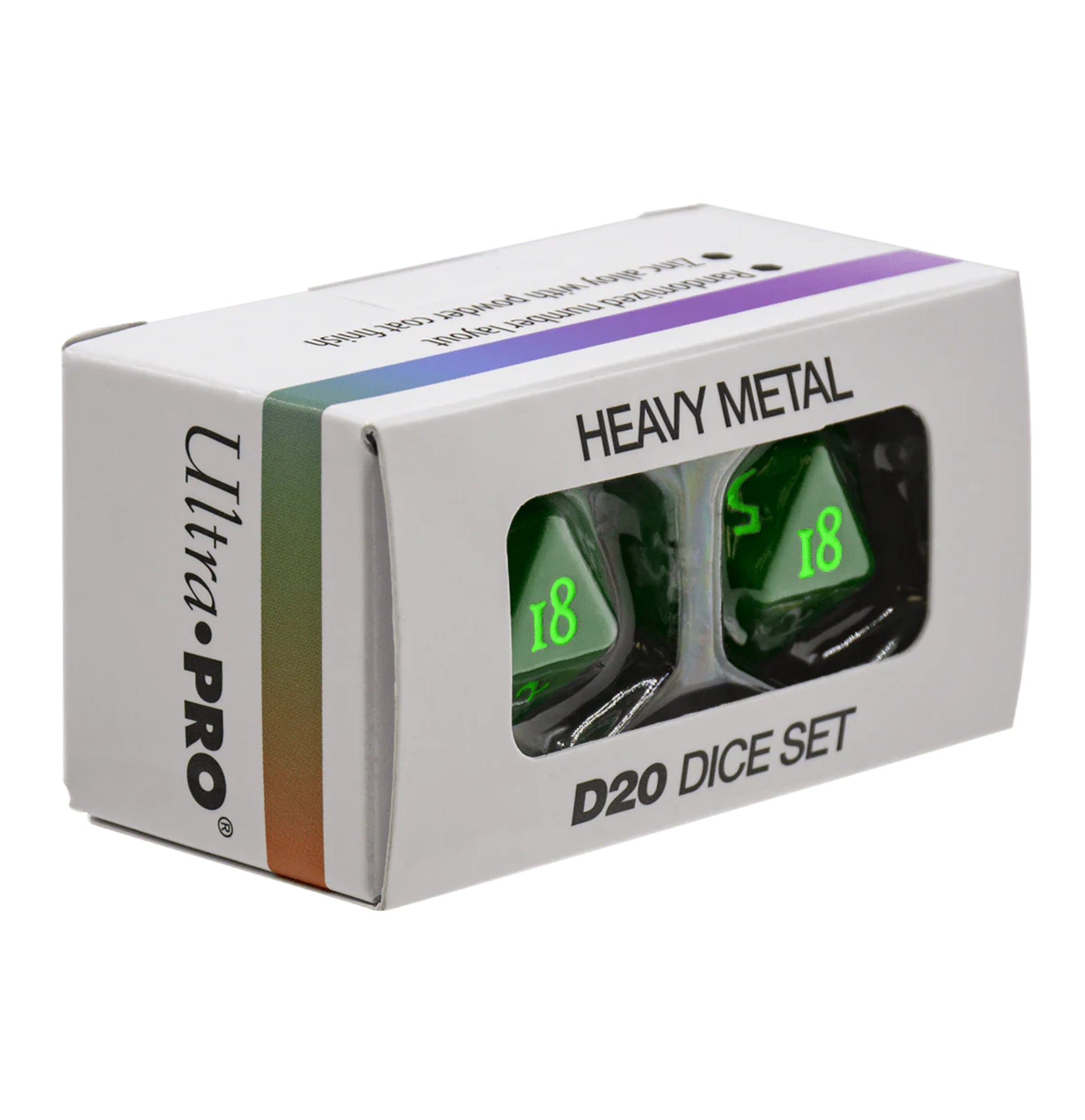 Ultra Pro Heavy Metal Vivid d20 Dice Set