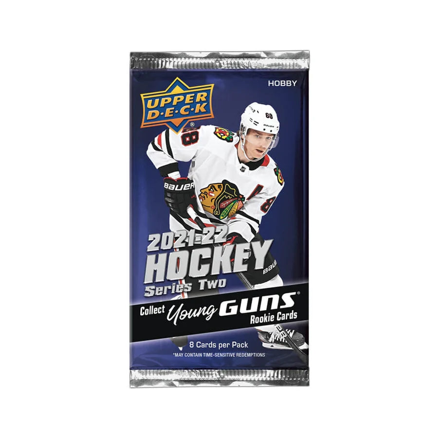 2021-22 Upper Deck Series 2 Hobby Pack - NHL (8 Cards per Pack)