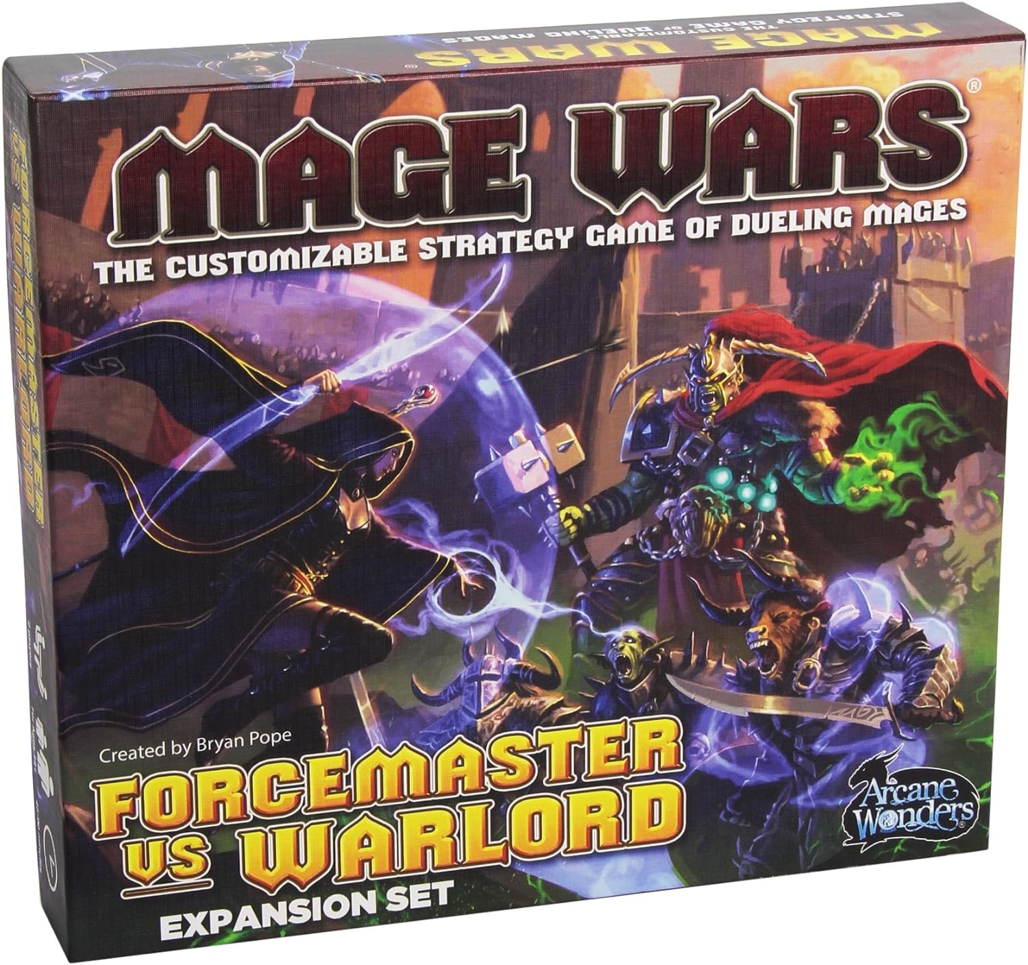 Mage Wars Arena: Forcemaster vs Warlord Expansion Set Board Game