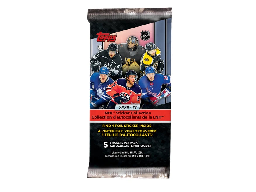 2020-21 NHL Topps Collectible Sticker Pack