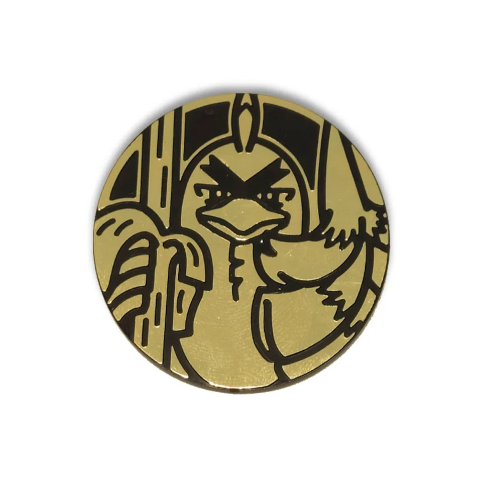 SirFetch Official Pokemon TCG 2" Gold Jumbo Collector Flipping Coin