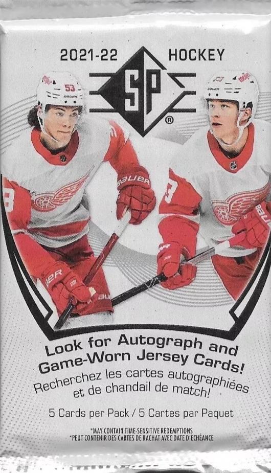2021-22 SP Authentic Blaster Pack - Upper Deck SPA Hockey Cards
